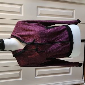 UNK Brand, NWOT, Women's Jacket/ hoodie, Size 2XL, purple, black